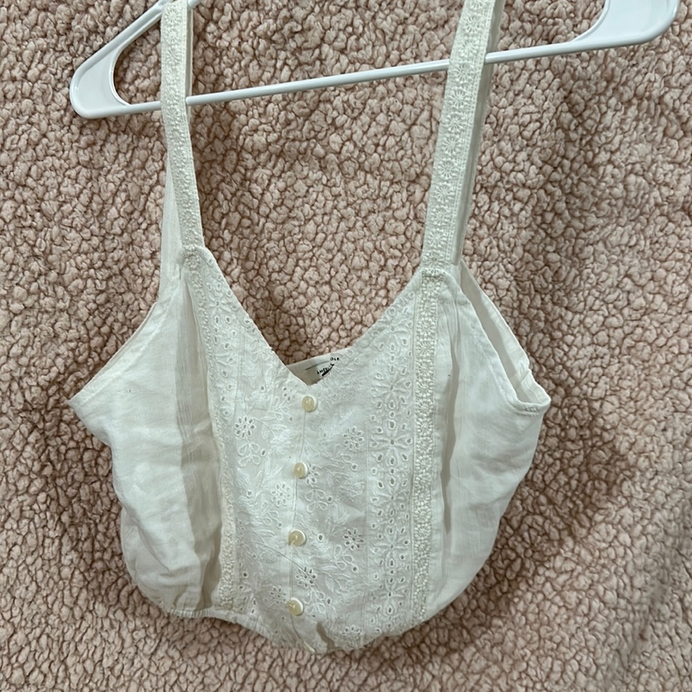 cute button up crop top